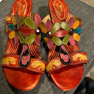 Spring Step Papaya sandals